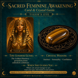 🌙 Sacred Feminine Awakening Oracle Deck & 13 Crystal Companion Set