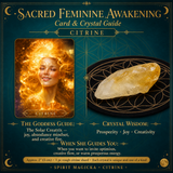 🌙 Sacred Feminine Awakening Oracle Deck & 13 Crystal Companion Set