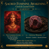 🌙 Sacred Feminine Awakening Oracle Deck & 13 Crystal Companion Set