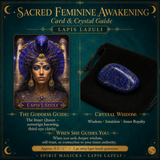 🌙 Sacred Feminine Awakening 13 Oracle kortstokkur + lítill gimsteinar