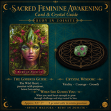 🌙 Sacred Feminine Awakening 13 Oracle kortstokkur + lítill gimsteinar