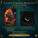 🌙 Sacred Feminine Awakening 13 Oracle kortstokkur + lítill gimsteinar