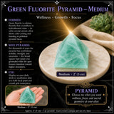 Grüne Fluorit-Pyramide – mittelgroß