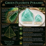 Grüne Fluorit-Pyramide – mittelgroß