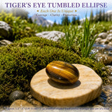 Tigerauge getrommelte Ellipse