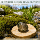 Grønt hår Quartz Tumled Stone