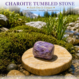 Charoite tumlet sten