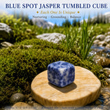 Blue Spot Jaspis Tumbled Cube