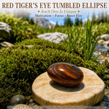 Red Tigers Eye Tumbled Ellips