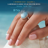 Z ARRON DESIGN Collana con ciondolo in filo di rame Serenity Moonstone