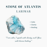 Collectors Larimar Gemstone Mala Bracelet