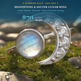 Z ARRON DESIGN Serenity Moonstone Koparvír Hengiskraut Hálsmen