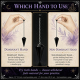 Obsidian-Kristall-Pendel