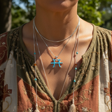 ♓ Pisces Opal Zodiac Necklace – February 19 to March 20