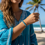 Larimar Necklace & Apatite Mala & Point Sacred Serenity Set