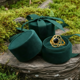 Black Onyx & Gold Solar Power Ring