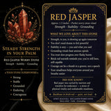 Piedra de preocupación de jaspe rojo