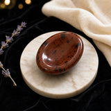 Rauður Obsidian áhyggjusteinn