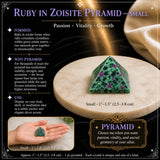 Ruby i Zoisite Pyramid - Medium