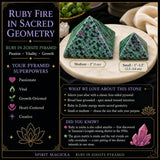 Ruby i Zoisite Pyramid - Medium
