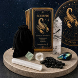 ♏ Scorpio - 23 Οκτωβρίου - 21 Νοεμβρίου - Zodiac Crystal Fusion Set With Pouch