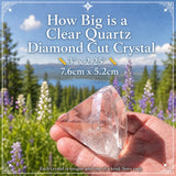 Helder kwarts diamantgeslepen kristal