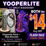 Yooperlite - The Stone the Glows + Mala armbandssett 👉 70% afsláttur
