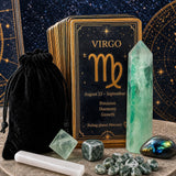 ♍ Meyja - 23. ágúst - 22. september - Zodiac Crystal Fusion sett með poka